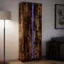 Aparador con LED madera ingeniería roble ahumado 74x32,5x200 cm de , Aparadores - Ref: Foro24-3307895, Precio: 184,61 €, Desc...