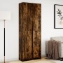 Aparador con LED madera ingeniería roble ahumado 74x32,5x200 cm de , Aparadores - Ref: Foro24-3307895, Precio: 184,61 €, Desc...