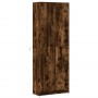 Aparador con LED madera ingeniería roble ahumado 74x32,5x200 cm de , Aparadores - Ref: Foro24-3307895, Precio: 184,61 €, Desc...