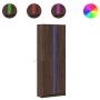 Aparador con LED madera ingeniería marrón roble 74x32,5x200 cm de , Aparadores - Ref: Foro24-3307897, Precio: 167,54 €, Descu...