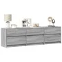 Mueble de TV con LED madera ingeniería gris Sonoma 180x34x50 cm de , Muebles TV - Ref: Foro24-3307931, Precio: 176,82 €, Desc...
