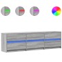 Mueble de TV con LED madera ingeniería gris Sonoma 180x34x50 cm de , Muebles TV - Ref: Foro24-3307931, Precio: 178,09 €, Desc...