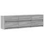 Mueble de TV con LED madera ingeniería gris Sonoma 180x34x50 cm de , Muebles TV - Ref: Foro24-3307931, Precio: 176,82 €, Desc...