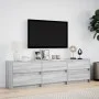 Mueble de TV con LED madera ingeniería gris Sonoma 180x34x50 cm de , Muebles TV - Ref: Foro24-3307931, Precio: 176,82 €, Desc...
