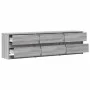 Mueble de TV con LED madera ingeniería gris Sonoma 180x34x50 cm de , Muebles TV - Ref: Foro24-3307931, Precio: 176,82 €, Desc...