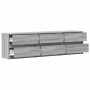 Mueble de TV con LED madera ingeniería gris Sonoma 180x34x50 cm de , Muebles TV - Ref: Foro24-3307931, Precio: 178,09 €, Desc...