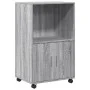 Armario con ruedas madera de ingeniería gris Sonoma 55x40x91 cm de , Aparadores - Ref: Foro24-853187, Precio: 65,32 €, Descue...