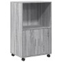 Armario con ruedas madera de ingeniería gris Sonoma 55x40x91 cm de , Aparadores - Ref: Foro24-853187, Precio: 66,32 €, Descue...