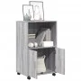 Armario con ruedas madera de ingeniería gris Sonoma 55x40x91 cm de , Aparadores - Ref: Foro24-853187, Precio: 65,32 €, Descue...