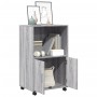 Armario con ruedas madera de ingeniería gris Sonoma 55x40x91 cm de , Aparadores - Ref: Foro24-853187, Precio: 66,32 €, Descue...
