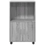 Armario con ruedas madera de ingeniería gris Sonoma 55x40x91 cm de , Aparadores - Ref: Foro24-853187, Precio: 65,32 €, Descue...