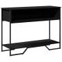 Mesa consola madera de ingeniería negra 100x35x74,5 cm by , Side tables - Ref: Foro24-848529, Price: 53,12 €, Discount: %