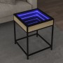 Mesa de centro con Infinity LED roble Sonoma 40x40x51 cm de , Mesas de centro - Ref: Foro24-847673, Precio: 59,31 €, Descuent...