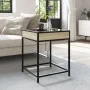 Mesa de centro con Infinity LED roble Sonoma 40x40x51 cm by , Coffee table - Ref: Foro24-847673, Price: 58,52 €, Discount: %