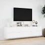 Mueble de TV de pared con LED blanco 180x31x45 cm de , Muebles TV - Ref: Foro24-3307933, Precio: 145,48 €, Descuento: %