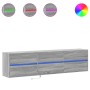 Mueble de TV de pared con LED gris Sonoma 180x31x45 cm de , Muebles TV - Ref: Foro24-3307938, Precio: 161,38 €, Descuento: %