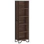 Estantería madera de ingeniería marrón roble 50x31x169 cm de , Librerías y estanterías - Ref: Foro24-848618, Precio: 71,52 €,...