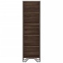 Estantería madera de ingeniería marrón roble 50x31x169 cm de , Librerías y estanterías - Ref: Foro24-848618, Precio: 71,52 €,...