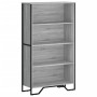 Estantería madera de ingeniería gris Sonoma 80x31x137,5 cm de , Librerías y estanterías - Ref: Foro24-848632, Precio: 74,98 €...