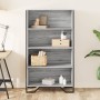 Estantería madera de ingeniería gris Sonoma 80x31x137,5 cm de , Librerías y estanterías - Ref: Foro24-848632, Precio: 74,98 €...