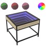 Mesa de centro con Infinity LED roble Sonoma 50x50x41 cm de , Mesas de centro - Ref: Foro24-847678, Precio: 67,82 €, Descuent...