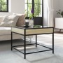 Mesa de centro con Infinity LED roble Sonoma 50x50x41 cm de , Mesas de centro - Ref: Foro24-847678, Precio: 67,82 €, Descuent...