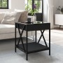 Mesita de noche con Infinity LED negra 40x40x49 cm de , Mesas de centro - Ref: Foro24-847692, Precio: 69,31 €, Descuento: %