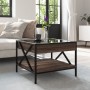 Mesa de centro con Infinity LED marrón roble 50x50x38 cm de , Mesas de centro - Ref: Foro24-847701, Precio: 75,98 €, Descuent...