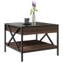 Mesa de centro con Infinity LED marrón roble 50x50x38 cm de , Mesas de centro - Ref: Foro24-847701, Precio: 75,98 €, Descuent...