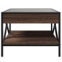 Mesa de centro con Infinity LED marrón roble 50x50x38 cm de , Mesas de centro - Ref: Foro24-847701, Precio: 75,98 €, Descuent...