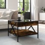 Mesa de centro con Infinity LED roble ahumado 50x50x38 cm de , Mesas de centro - Ref: Foro24-847699, Precio: 72,22 €, Descuen...
