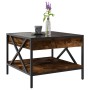 Mesa de centro con Infinity LED roble ahumado 50x50x38 cm de , Mesas de centro - Ref: Foro24-847699, Precio: 72,22 €, Descuen...