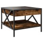 Mesa de centro con Infinity LED roble ahumado 50x50x38 cm de , Mesas de centro - Ref: Foro24-847699, Precio: 72,22 €, Descuen...