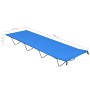Camas de camping 2 uds tela Oxford y acero azul 180x60x19 cm de vidaXL, Catres - Ref: Foro24-312483, Precio: 58,69 €, Descuen...
