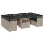 Set sofás jardín 10 pzas con cojines ratán sintético gris claro de , Conjuntos de jardín - Ref: Foro24-3266822, Precio: 727,4...
