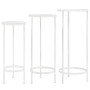 Set de soportes para plantas estilo vintage 3 uds metal blanco en Soportes para macetas | Comprar online en Foru.es