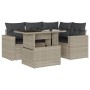 Set de sofás jardín y cojines 5 pzas ratán sintético gris claro de , Conjuntos de jardín - Ref: Foro24-3267252, Precio: 405,3...