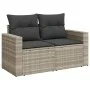 Set de sofás de jardín 7 pzas con cojines ratán PE gris claro by , Garden sets - Ref: Foro24-3267292, Price: 536,85 €, Discou...