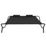 Tumbona de jardín de tela negro de vidaXL, Camas para exteriores - Ref: Foro24-313529, Precio: 107,13 €, Descuento: %
