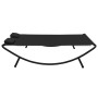 Tumbona de jardín de tela negro de vidaXL, Camas para exteriores - Ref: Foro24-313529, Precio: 107,13 €, Descuento: %