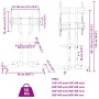 Soporte TV con ruedas pantalla 32-70'' Max VESA 600x400mm 50kg de , Soportes para monitores y televisor - Ref: Foro24-379577,...