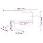 Estante de pared madera ingeniería roble artisian 104x15x49 cm de , Estantes y estanterías - Ref: Foro24-853208, Precio: 26,1...