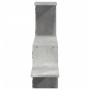 Estante de pared madera ingeniería gris hormigón 104x15x49 cm de , Estantes y estanterías - Ref: Foro24-853203, Precio: 29,67...