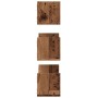 Estantes de pared 3 uds madera ingeniería envejecida 58x18x18cm de , Estantes y estanterías - Ref: Foro24-853288, Precio: 27,...