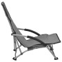 Sillas de playa plegables 2 unidades tela gris de vidaXL, Sillas de jardín - Ref: Foro24-312491, Precio: 64,65 €, Descuento: %