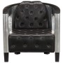 Sillón de aviador de cuero auténtico negro de , Sillones - Ref: Foro24-247795, Precio: 512,73 €, Descuento: %