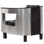 Sillón de aviador de cuero auténtico negro de , Sillones - Ref: Foro24-247795, Precio: 512,73 €, Descuento: %