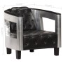 Sillón de aviador de cuero auténtico negro de , Sillones - Ref: Foro24-247795, Precio: 512,73 €, Descuento: %
