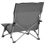 Sillas de playa plegables 2 unidades tela gris de vidaXL, Sillas de jardín - Ref: Foro24-312491, Precio: 64,65 €, Descuento: %