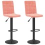 Taburetes de cocina 2 unidades terciopelo rosa de , Taburetes de cocina - Ref: Foro24-335768, Precio: 115,14 €, Descuento: %
